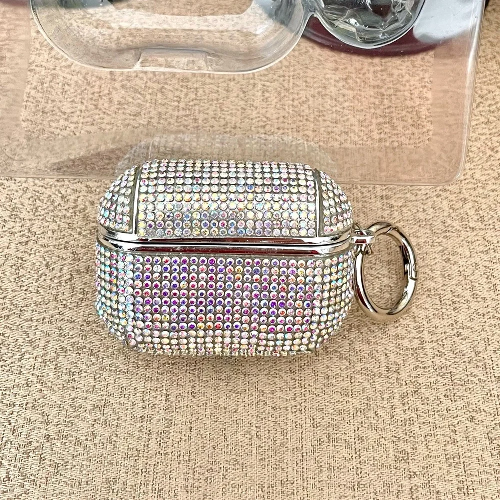 NWT Pink Iridescent Rhinestone AirPods Pro Case